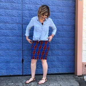 Lularoe Aztec Print Cassie Skirt, Size Small